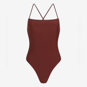 Express Body Contour One-Piece Swimsuit – NWT – Brown – XL